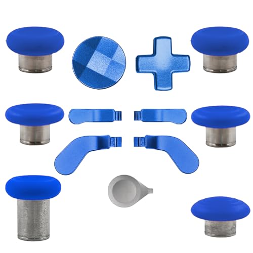 Image of 13Pcs Elite Series 2 Controller Accessories for Xbox Elite Series 2 / 2 Core Controller, Elite 2 Core Controller Paddles Thumbsticks Replacement, 6 Swap Joysticks, 4 Paddles, 2 D-Pads, 1 Tool(Blue)