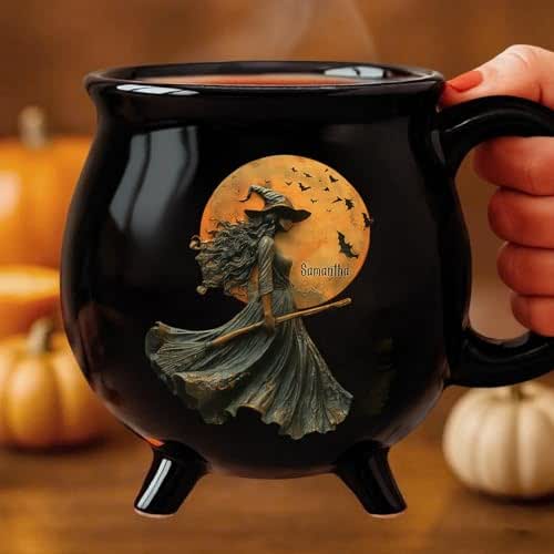 Personalized Witch Woman Mason Jug With Straw - Gift Idea For Besties/Witches/Halloween - Witch By Nature