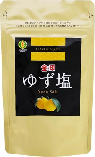 Japanese Yuzu Salt (3.5 oz), Made in Japan with 100% Japanese Yuzu, Gluten Free Vegan Salt for Cocktail Rim, Popcorn, Sushi, Sashimi, Tempura, White Fish, Yakitori