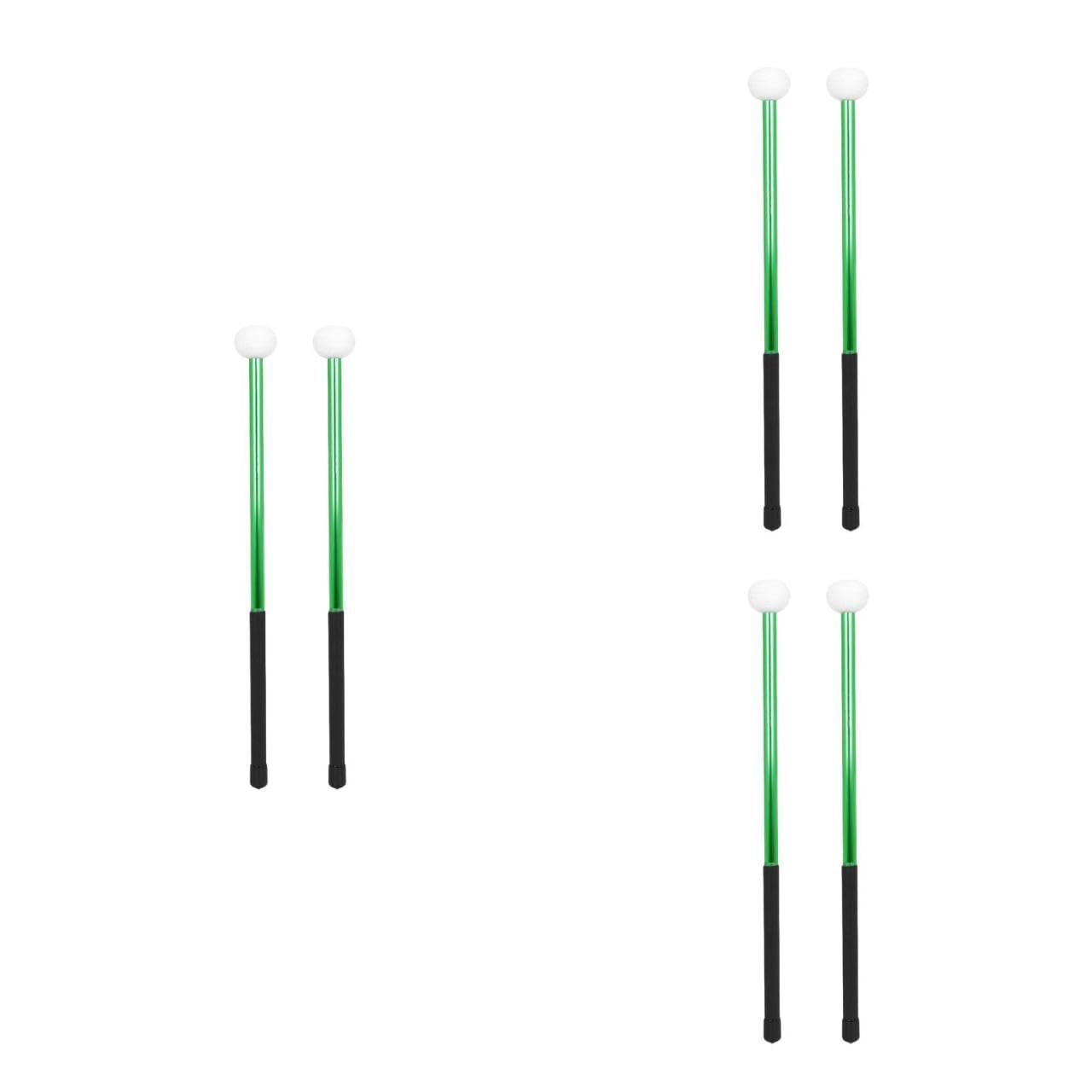 HEMOTON 6 Piezas Timbales Baquetas Baquetas De Bajo Baqueta De Repuesto De Percusión Baquetas Accesorios De Piezas De Rendimiento Baquetas De Música Baquetas De