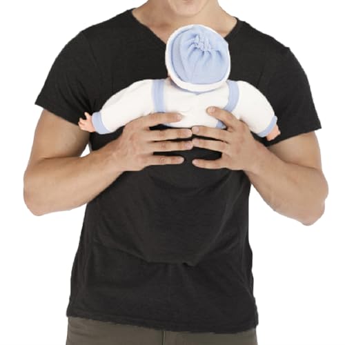 amropi Herren Babytrage Beruhigen V-Ausschnitt Kurzarm Känguru T Shirt...