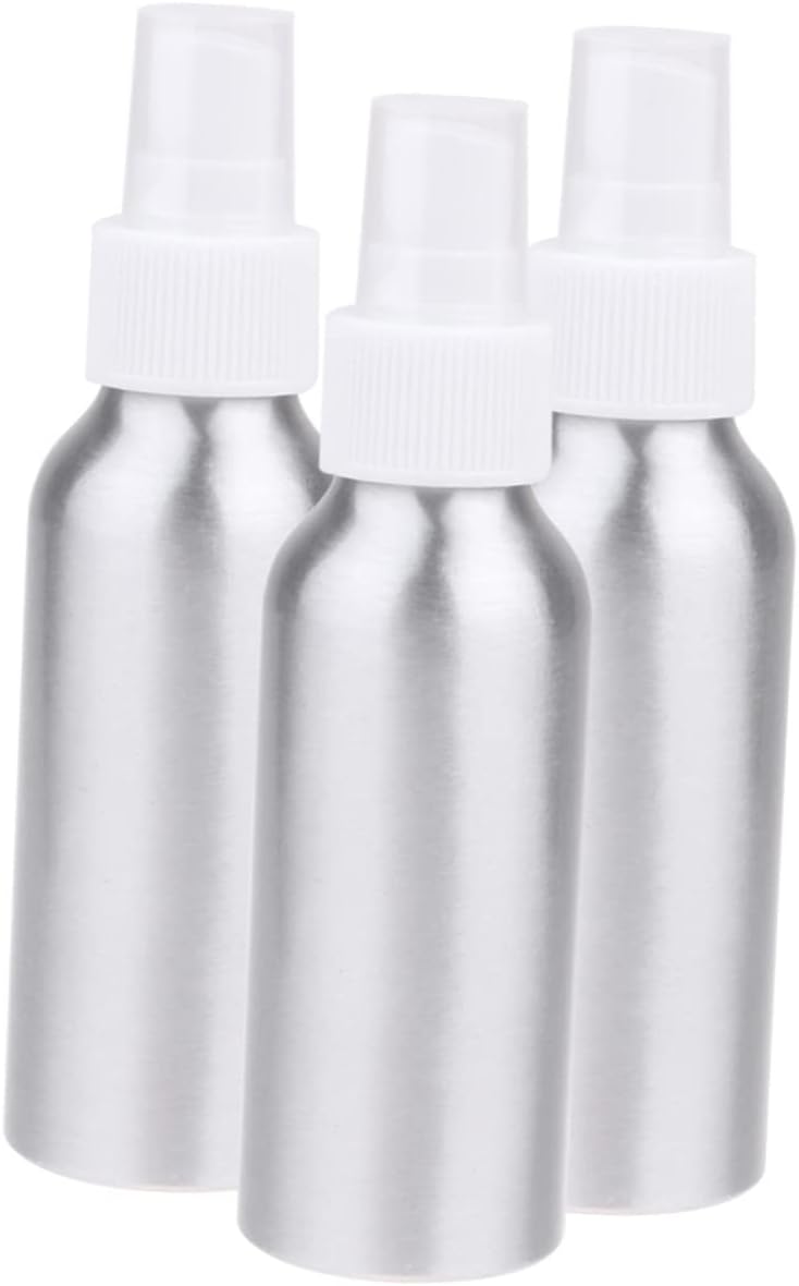Mikinona Travel Aluminium Spray Bottles 10pcs 100ml Spray Nozzle Bottles for Lotion and Perfume Storage Outdoors