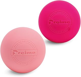 マッサージボール 2個セット ストレッチボール 〔スポーツ専門店が本気で考えたコリ・疲れ解消ボール〕 ツボ押し (ピンク/ライトピンク)
