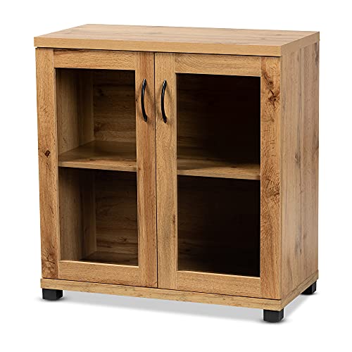 Baxton Studio Zentra Modern and Contemporary Oak Brown...