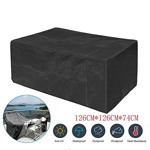 LXJ Outdoor Air Conditioning Protective Cover Air Conditioning Waterproof Cover Winter Snow Cover 420d Oxford Cloth Silver Coating Spot126 * 126 * 74cm