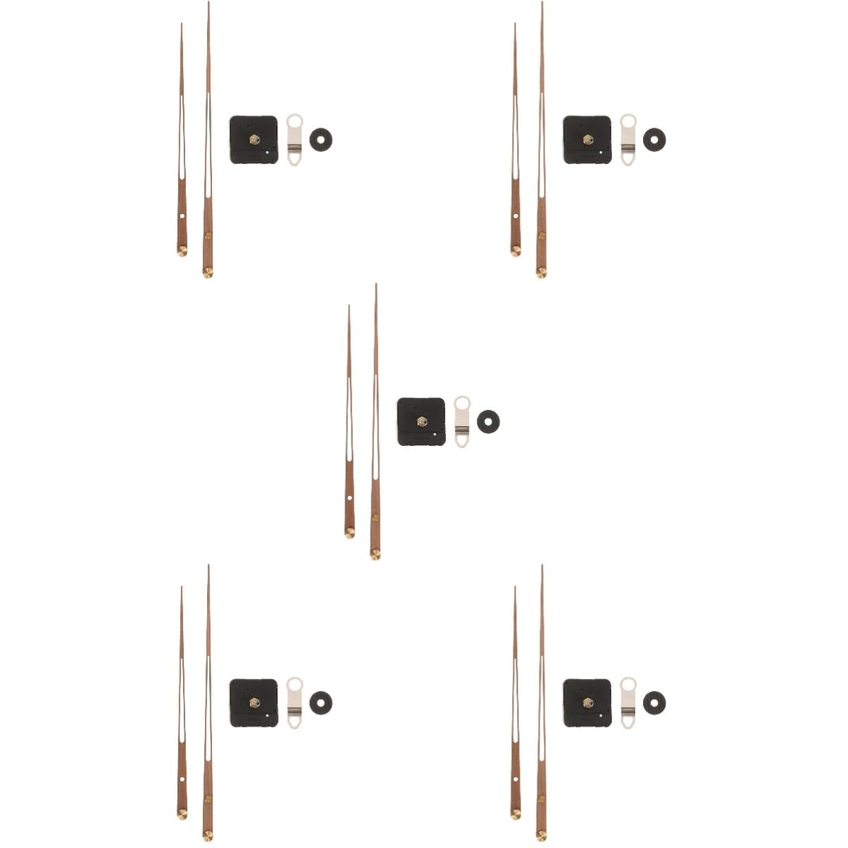 Homoyoyo 5 Sätze DIY Uhrwerk mit Hohem und Eleganten Holzzeigern für Wanduhr für Stilvolle DIY Uhrenprojekte Uhrwerk und Zeiger