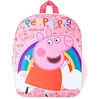 Peppa Pig School Bag Kids Rucksack Preschool Primary Nursery Bag for Girls Travel Holiday Gifts for Girls