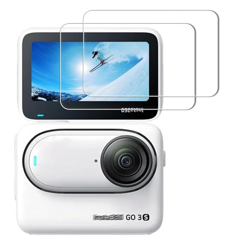 Image of M.G.R.J Tempered Glass Screen Protector for insta360 GO 3S Action Camera (Pack of 2)
