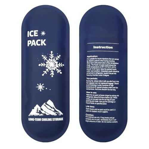 Qikam Bolsa de hielo para medicamentos, bolsa para frío de medicamentos - Envoltura de gel para rodilla,Bolsa de hielo reutilizable conveniente del gel, bolsas de hielo flexibles seguras para el viaje