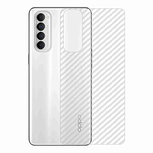 Image of Compatible with Oppo Reno 4 Pro Back Screen Protective Film Carbon Fiber Skin Transparent Screen Guard Sticker