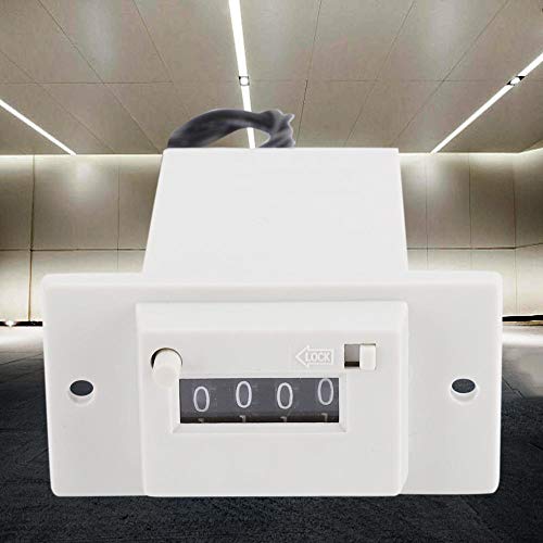 Image of Pulse Counter, 4 Digit Mechanical Electromagnetic Industrial Totalizer DC12V Powered for Water Meter Systems Electricity Monitoring Production Line Automation Industrial Applications