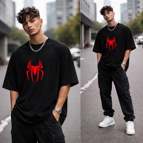 Image of Men Regular Fit T-Shirt dropshoulder | 180 GSM Polycotton | Streetwear Graphic Tee