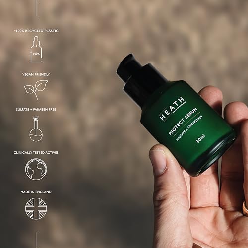 Heath - Hydrating Men's Serum - Packed with PreBiotics - Formulated to be Quick Absorbing + Lightweight - Fragranced - Reduce Fine Lines - 30ml - Image 5