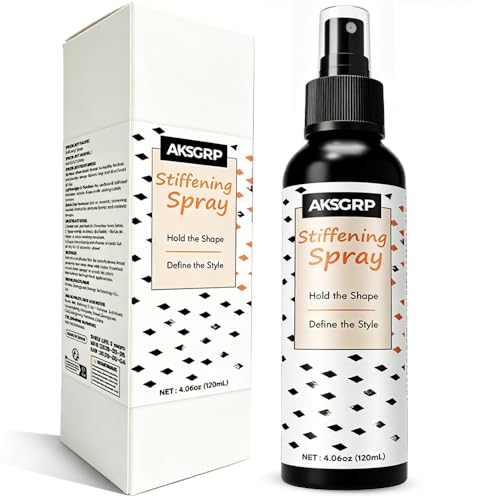 Fabric Stiffening Spray Quick Drying Clear Spray for Stiffening Draping and Shaping Fabric DIY Crafts & Hat Stiffener Spray for Ribbons Lace Crochet Bows Doilie Micrame -120ml
