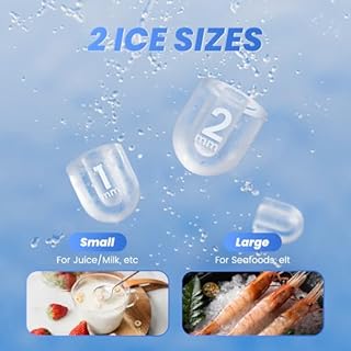 NEWBULIG Ice Makers Countertop with Handle, Portable Ice Machine, 9 Bullet Ice Cubes in 6 Mins, 26lbs in 24Hrs, Auto-Cleaning, with Basket and Scoop, for Home, Kitchen, RV, Camping,Green