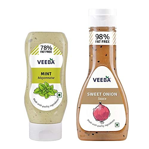 Veeba Mint Mayonnaise, 300g with Sweet Onion, 350g Pack of 2 Amazon
