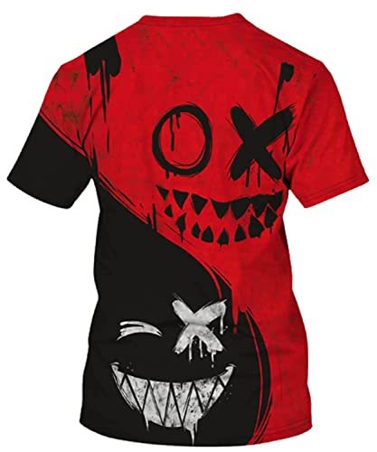 Keasmto 3D Print Cool T Shirts Graphic Design Casual Summer Short Sleeve Fashion Tees Shirt for Men Women2