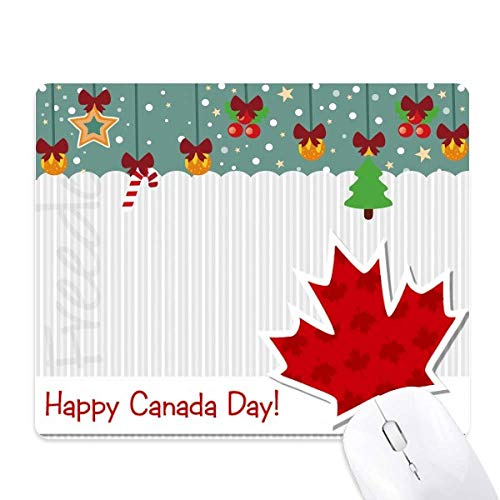 Alfombrilla de ratón de Canadá con diseño vertical de hoja de arce para escritorio