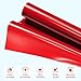 Sileelis Red Iron on Vinyl Heat Transfer Vinyl HTV-12×10FT HTV Vinyl Compatible with Cricut, Heat Transfer Vinyl for Fabric DIY Craft, Easy to Cut & Weed for Shirts and Bags