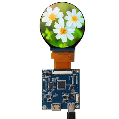 Image of 2.1 inch 480X480 IPS MIPI 300nit Circle LCD Screen | and 40 pins H /D Controller Board,Micro USB Power Port