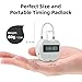 KENRONE Heart Metal Timer Lock, USB Rechargeable Timer Compact Padlock with 1m Spring Cord, Up to 99 Hours Timed Self-Regulation Anti-Addiction Timer Padlock (White)