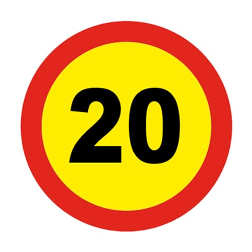 PARKING FACIL | Señal Tráfico de Chapa Económica | Elementos de Seguridad Vial | Señalización de Carreteras | Acero Termolacado | Tamaño: 50 cm (Velocidad Máxima 20 km/h en obras)