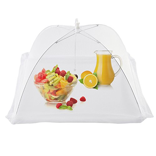 (Set Of 4) Large Pop-Up Mesh Screen Food Cover Tents - Keep Out Flies, Bugs, Mosquitos - Reusable #TOP5