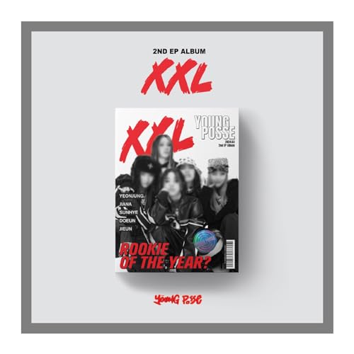 YOUNG POSSE XXL EP Album CD+1p Folded Poster on Pack+104p PhotoBook+5p PostCard+2ea Sticker+1p PhotoCard+Tracking Sealed