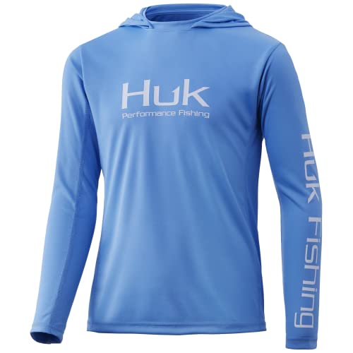 HUK Kids' Icon X Hoodie Long-Sleeve Shirt with Sun Protection - Main Image