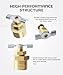 UNLRAE RV Water Heater Drain Plug,Car Accessories 1/2-Inch Brass RV Hot Water Heater Drain Plug With Tape,Used to Replace Watered Heaters Valve,Automotive Replacement for Most RV,Trailer