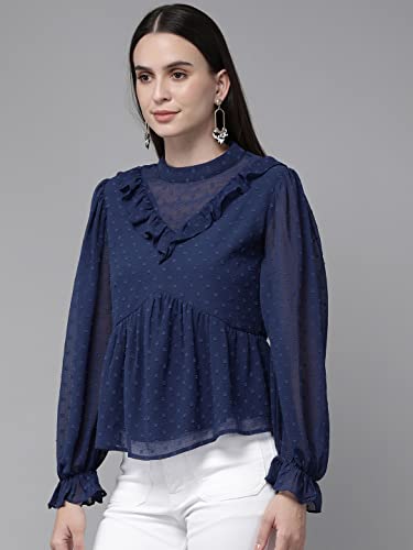 Image of Rare Women's Solid Regular Fit Blouse
