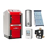 Abgasmassenstrom: 0,12 g/s ATMOS KS3411 GS20 Holzvergaserkessel - Komplett-Set + Solarthermie-Set 2 (11m²) mit 2 Pufferspeicher 600L + 1SWT