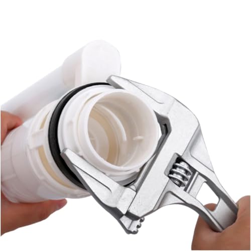 Joyzzz Ayarlanabilir Anahtar, Ayarlanabilir Kayma Kilit Somunu Anahtarı, Kısa Saplı Sıhhi Tesisat Anahtarı, Kısa Saplı Büyük Açılır Banyo Anahtarı Somun Banyo, Lavabo vb. için El Aleti
