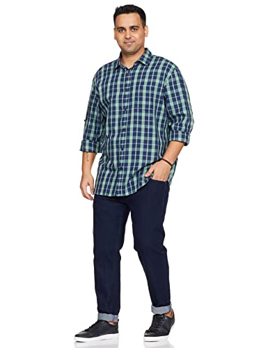 Image of Amazon Brand - Symbol Men's Cotton Checkered Regular Fit Casual Shirt