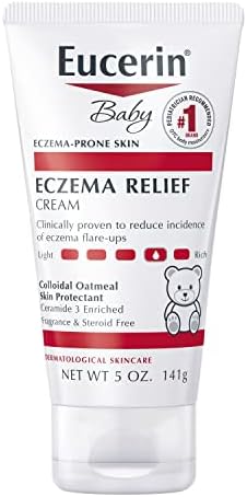 Eucerin Baby Eczema Relief Body Cream - Steroid & Fragrance Free for 3+ Months of Age - 5 oz. Tube