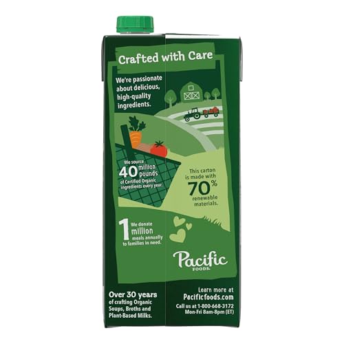 Image of Pacific Foods Organic Unsalted Chicken Bone Broth, 32 oz Carton
