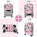 PtRug Travel Luggage Cover Suitcase Protector Fits 18-32 Inch Luggage Wheel Covers Patterned Travel Related Items Flower Luggage Protector Elastic Luggage Anti-scratch Suitcase Cover M