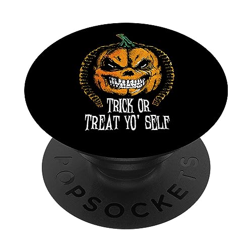 Trick or Treat Yo Self Pumpkin - Divertente Vintage Halloween PopSockets PopGrip Intercambiabile