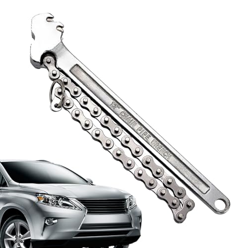 Nankoyal Llave de Cadena para Tuberías - Llave Ajustable De 40 Cm Para Tuberías,Herramienta Ajustable Para Mecánicos Fontaneros Agricultura y Bricolaje