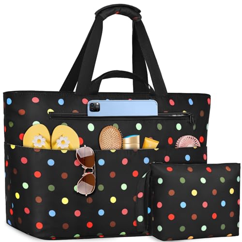 NEWIROVE Strandtasche XXL Familie, Extra Groß Strandtasche Mit...