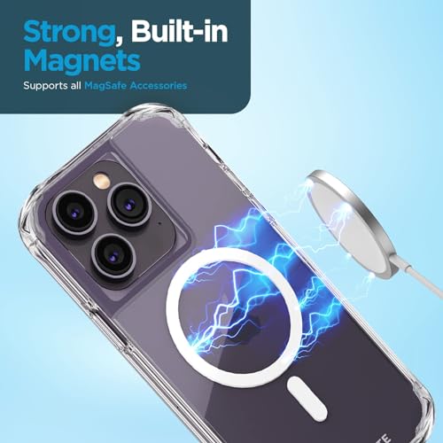 Coque transparente iPhone 14 Plus antichoc aimantée compatible chargeur MagSafe - 3