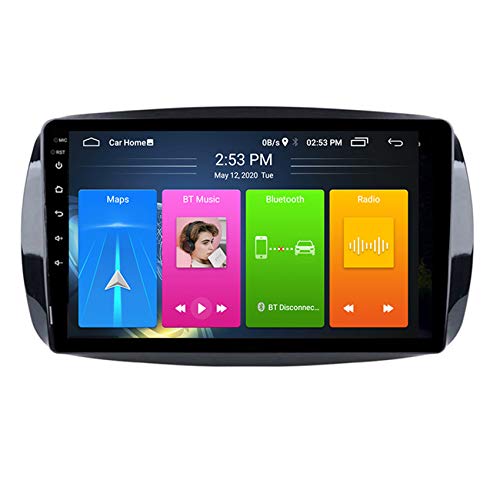 Android 8.1 Autoradio GPS NAV 2 Din Car Stereo Bluetooth WiFi Lenkradsteuerung Tuning Für Mercedes Benz Smart Fortwo 2016 2017 2018,8