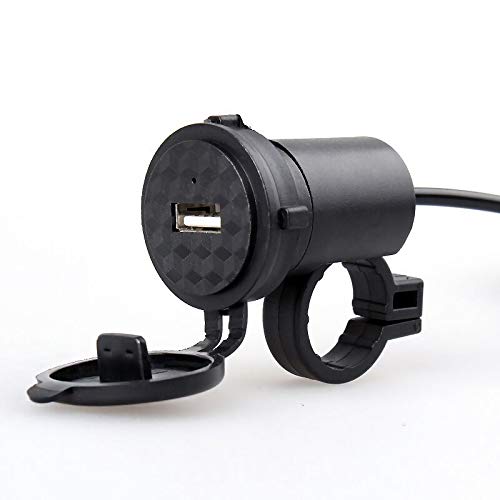 Haitech Motorrad USB Ladegerät 2.1A Zigarettenanzünder Buchse für Motorrad Auto ATV Cover