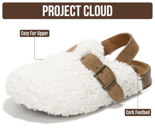 Image of Project Cloud Kids 100% Genuine Leather Non Slip Clogs with Cork Footbed