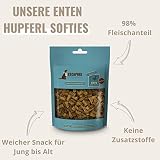 ESCAPURE Softies - Hunde Leckerli aus Entenfleisch in Premium Qualität - 98% Muskelfleisch - Softer Protein Trainingssnacks ohne künstliche Zusatzstoffe & Getreide (6x150g)