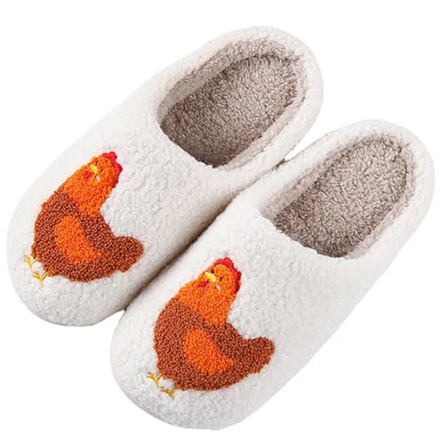 Image of Women's Men's Strawberry Slippers Cute Fruit Home Slippers Winter Fuzzy Memory Foam Fluffy Warm House Shoes