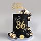 48 Stück Tortendeko Kugeln Cake Topper Schwarz Gold Kugeln Kuchen Deko Happy Birthday Topper und Acrylic Numbers 0-9, DIY Geburtstagstorte Deko für Männer Thema, Geburtstag, Hochzeit, Jahrestag