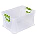 Produktbild keeeper Aufbewahrungsbox mit Softgriffen, 39 x 29 x 22 cm, 20 l, Luis, Transparent