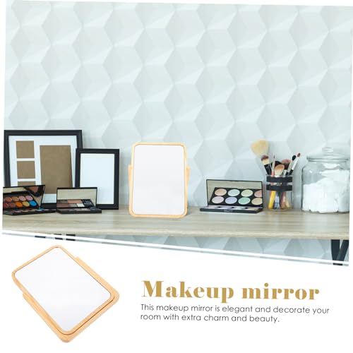 Espejo de maquillaje de mesa con luces giratorio miniatura 3