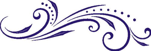 INDIGOS UG Wall Sticker, Wall stickers – D44 Tribal Abstract Art Minimalist Plant with Stunning Foliage and Polka Dot Detail, Vinyl, blue, 40 x 13 x 1 cm